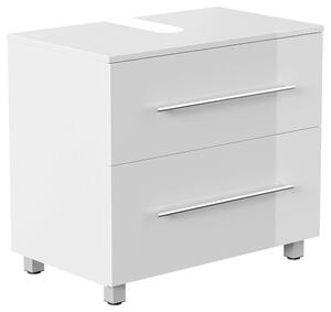 SKŘÍŇKA POD UMYVADLO, vysoce lesklá bílá, vysoce lesklá bílá, 70/63/41,6 cm MID.YOU - Koupelnové série, Online Only