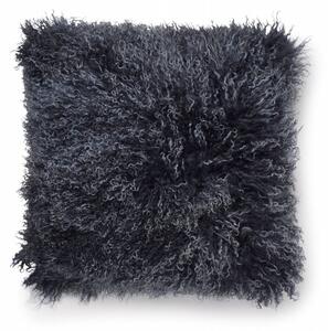 Skinnwille Home Collection Polštář tibetská kožešina Shansi, modrá Blue Lighttop, 40x40 cm