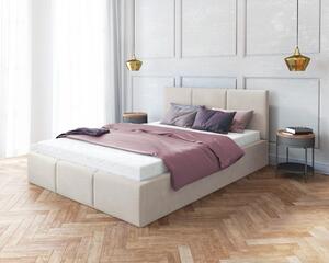 Čalouněná postel Fresia - krémová Velikost spací plochy: 200x90