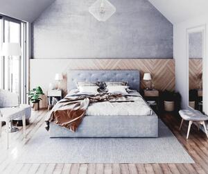 Čalouněná postel Mirage - šedá Velikost spací plochy: 200x90