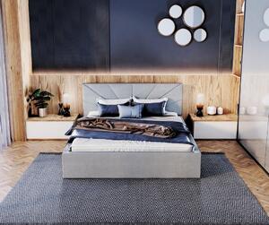 Čalouněná postel Georgia - šedá Velikost spací plochy: 200x90