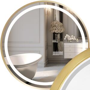 Zrcadlo LED 90cm MMJ Gold