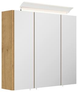 ZRCADLOVÁ SKŘÍŇKA, barvy dubu, 70/62/17 cm MID.YOU - Koupelnové série, Online Only
