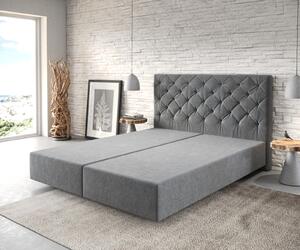 DELIFE Boxspring postel Dream-Great 160x200 cm mikrovlákno antracitová