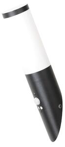 Rabalux 8146 Black torch Nástěnné venkovní světlo | E27 | Bílá | Černá - r-8146