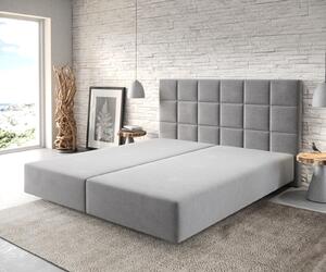 DELIFE Boxspring postel Dream-Fine 180x200 cm mikrovlákno šedá
