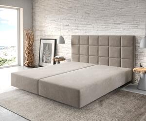 DELIFE Boxspring postel Dream-Fine 180x200 cm mikrovlákno béžová