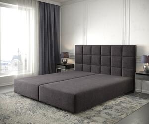 DELIFE Boxspring postel Dream-Fine 180x200 cm mikrovlákno černá