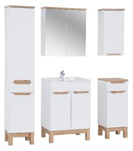 Comad Set koupelnového nábytku Bali White 60 bílá lesk (6 kusů nábytku)