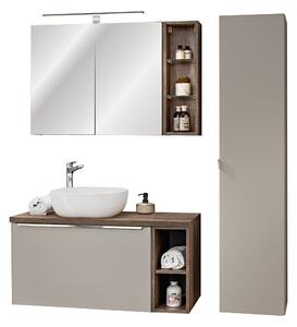 Comad Set koupelnového nábytku Santa Fe Taupe 100 šedá/dub vintage (8 kusů nábytku)