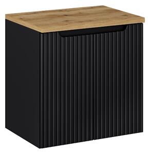 Comad Koupelnová skříňka pod deskové umyvadlo Nova Black 60 černá matná/dub wotan