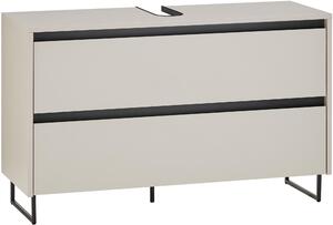 SKŘÍŇKA POD UMYVADLO, černá, kašmírová, kašmírová, 100/60/36 cm Xora - Koupelnové série, Online Only