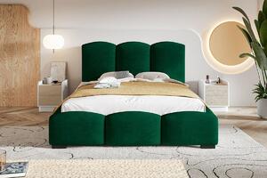 Velká čalouněná postel Parisa 200x200 cm Barva: Krémová - Amor 04