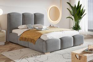 Moderní čalouněná postel Parisa 160x200 cm Barva: Zelená - Kronos 19