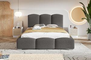 Moderní čalouněná postel Parisa 160x200 cm Barva: Krémová - Catch Me 01