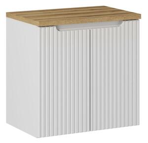 Comad Koupelnová skříňka pod deskové umyvadlo Nova White 60 bílá mat/dub evoke
