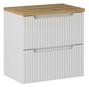 Comad Koupelnová skříňka pod deskové umyvadlo Nova White 60 bílá/dub coast evoke