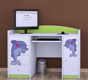 Psací stůl B01 - delfín Barva: bílá