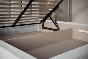 Moderní čalouněná postel Parisa 160x200 cm Barva: Šedá - Jasmine 90