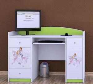 Psací stůl B01 - princ na bílém koni Barva: bílá