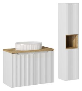 Comad Set koupelnového nábytku Nova White 80 bílá matná (5 kusů nábytku)