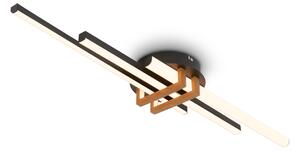 Briloner LED stropní svítidlo (Bar 3, Dřevo, černá barva) (100396604003)
