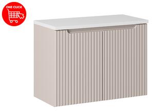Comad Koupelnová skříňka pod deskové umyvadlo Nova Cashmere 80 kašmír mat (2 dvířka)