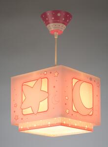 Dalber 63232S MOONLIGHT pink - Dětský lustr růžový + Dárek LED žárovka (Dětský lustr v růžové barvě)