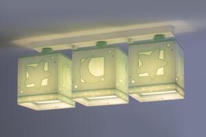 Dalber 63233NH MOONLIGHT green - Dětské stropní svítidlo v zelené barvě + Dárek 3x LED žárovka (Stropní přisazený lustr do pokojíčku)