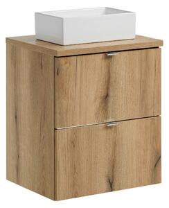Comad Koupelnová skříňka s deskovým umyvadlem Nova Oak 50 dub coast evoke