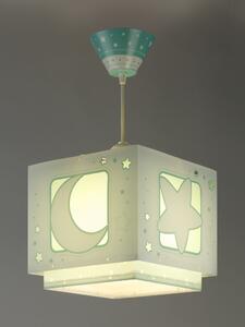 Dalber 63232H MOONLIGHT green - Dětský lustr, bílozelený + Dárek LED žárovka (Dětský lustr v zelené barvě)