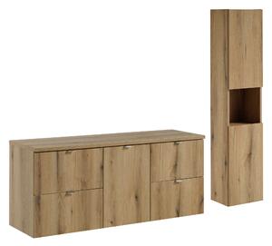 Comad Set koupelnového nábytku Nova Oak 140 dub coast evoke (5 kusů nábytku)