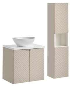 Comad Set koupelnového nábytku Viva Cashmere 60 kašmír mat (5 kusů nábytku)