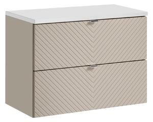 Comad Koupelnová skříňka pod deskové umyvadlo Viva Cashmere 80 kašmír mat