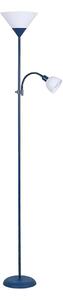 Rabalux 4187 ACTION - Modrá stojací lampa s bodovkou na čtení (Stojací lampa na čtení v modré barvě)
