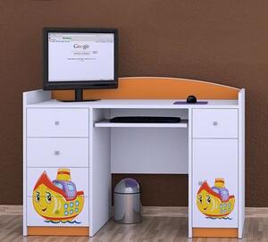 Psací stůl B01 - loď Barva: bílá