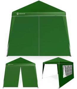 Párty stan / pavilon CAPRI PLUS se 2 bočními stěnami, 3×3 m, zelená Casaria