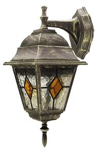 Rabalux Venkovní nástěnná lampa Monaco max. 60W | E27 | IP43 - antická zlatá, 8181
