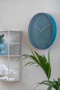 Nástěnné hodiny Leon Ø 40 cm modré
