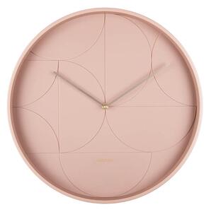 Nástěnné hodiny Leon Ø 40 cm růžové