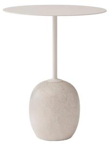 Kulatý odkládací stolek Lato LN8 "Ivory White / Crema Diva Marble" &Tradition