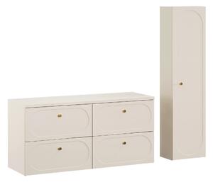 Comad Set koupelnového nábytku Donna Sand 120 písková (4 kusy nábytku)