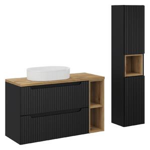 Comad Set koupelnového nábytku Nova Black 100 černá matná (5 kusů nábytku)