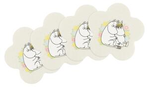 Muurla Set podtácků Moomin Flowers, 4ks / žluté