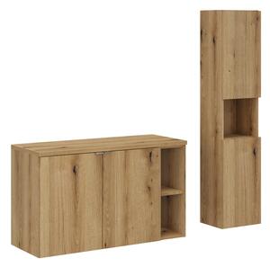 Comad Set koupelnového nábytku Nova Oak 100 coast evoke oak (4 kusy nábytku)