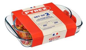 SADA PEKÁČŮ PYREX 2KS, 2,7L+2,2L, SKLO