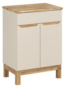 Comad Koupelnová skříňka pod deskové umyvadlo Bali Cashmere 60 kašmír mat/dub wotan