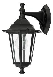 Rabalux 8202 VELENCE - Nástěnná lucerna venkovní IP43 černá (Venkovní nástěnné svítidlo v černé barvě)
