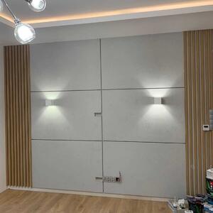 ViaDomo Lamelový akustický panel - dubová dýha - 60x60 cm