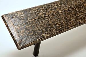 Hitra Dřevěná lavice - černá patina
